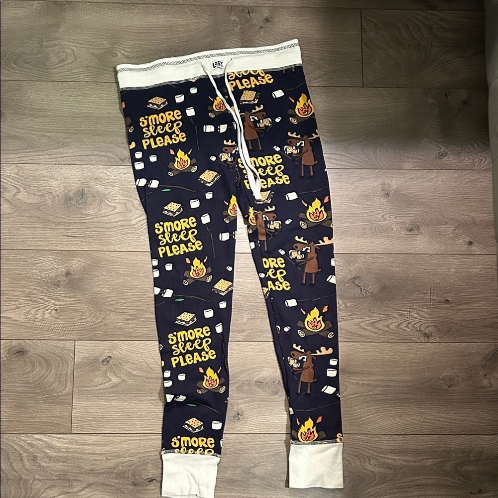 Lazy One Blue and Yellow Pajama Bottoms